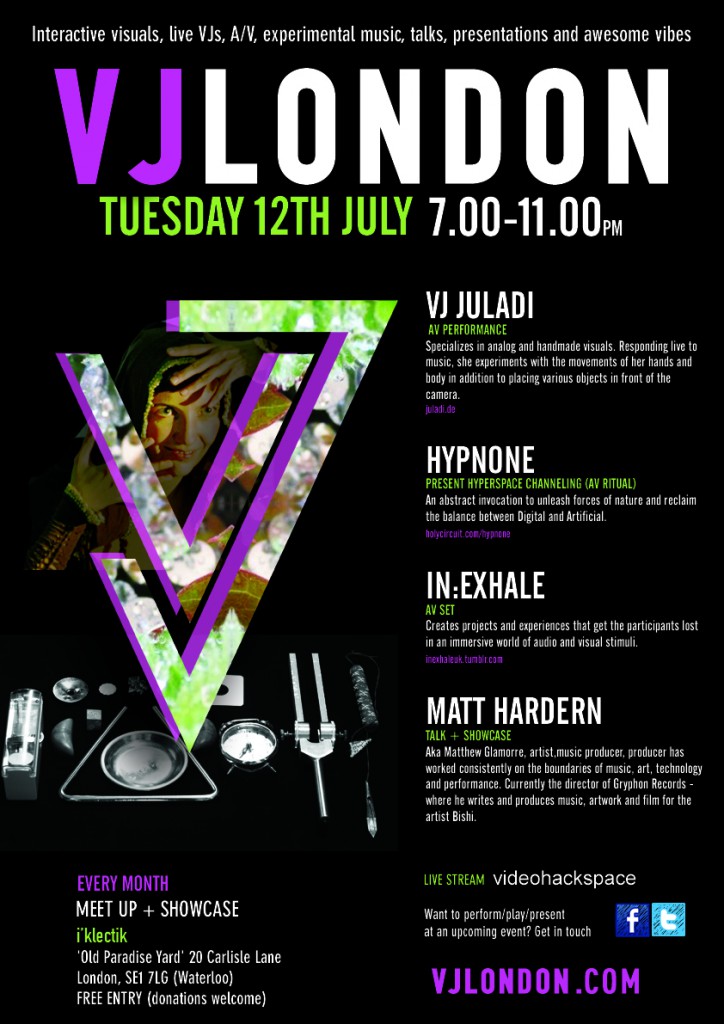 vj london POSTER JULY 2016