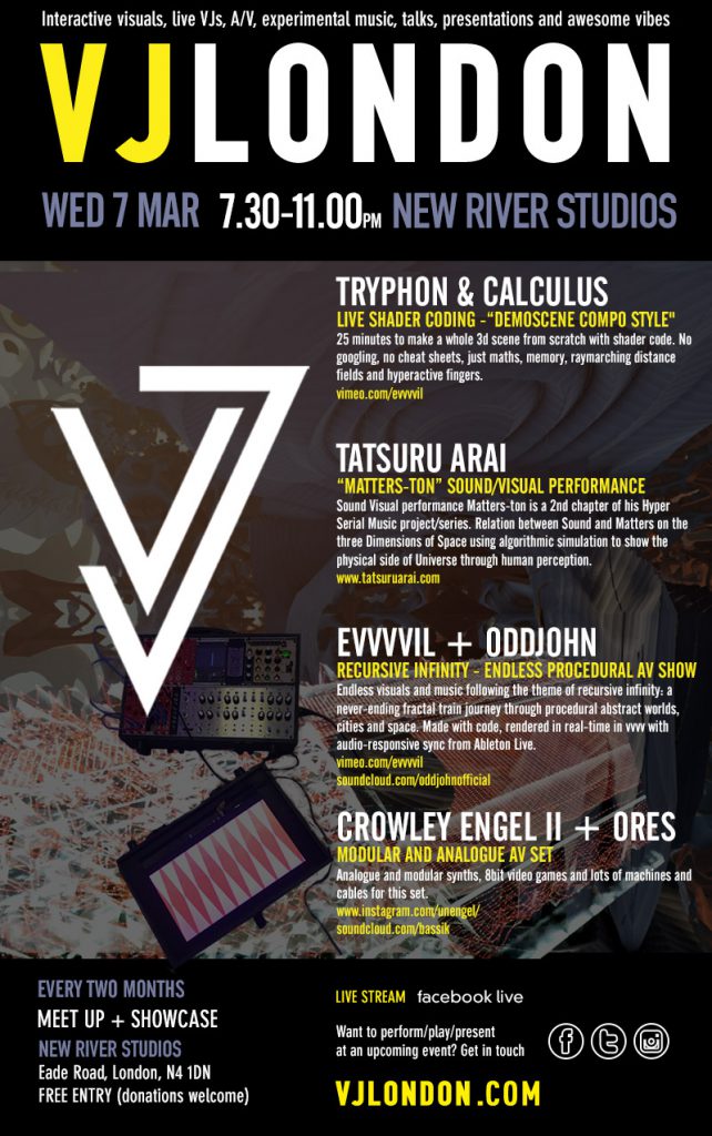 VJ London - March 2018 poster